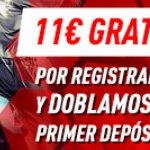 11€ gratis con tu registro en Sportium