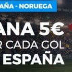 gana 5€ por cada gol de España